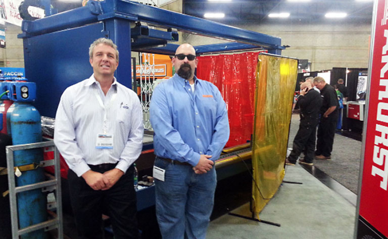 The Ocean Liberator CNC Beam Coping Machine is the star of the WMTS show in Canada