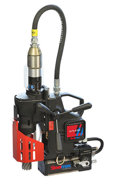 Steelmax D175 ATEX Pneumatic Magnetic Drill