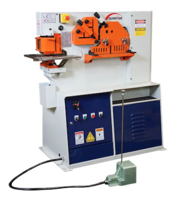 Sunrise Single Cylinder Ironworkers - Capacity: 50 - 66 Tons